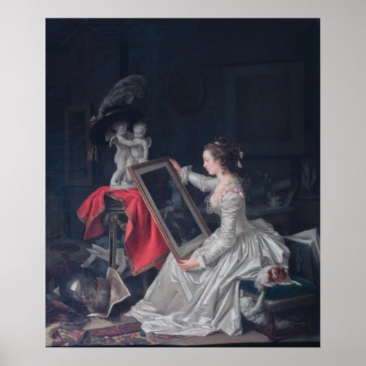 The Attentive Student - Fragonard ポスター (正面)