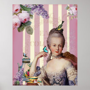 Thé au Petit Trianon – rose ポスター