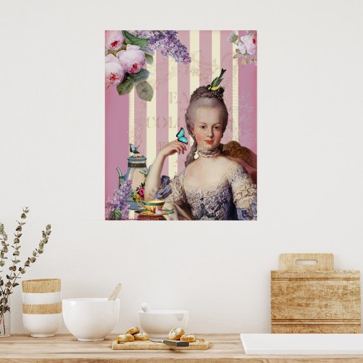 Thé au Petit Trianon – rose ポスター (キッチン)