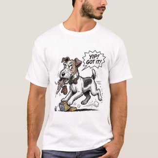 The Audacious Wire: Funny Fox Terrier Peekaboo Tシャツ