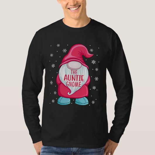 The Aunt Gnome  Gnome Elf Christmas Aunt Matching  Tシャツ (正面)