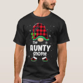 The Aunty Gnome Buffalo Plaid Christmas Matching F Tシャツ (正面)