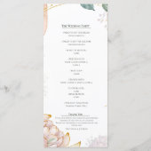 The Aureate Frame Floral Greenery Wedding  メニュー (裏面)