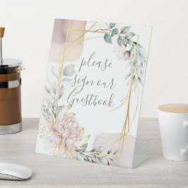 The Aureate Frame Floral Greenery Wedding  台座サイン