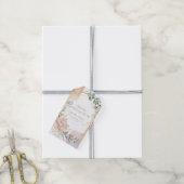 The Aureate Frame Mauve Floral Greenery Wedding  ギフトタグ (より糸付き)