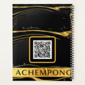 The Auric Cascade: Liquid Gold Flow Achempong QR C プランナー手帳 (裏面)