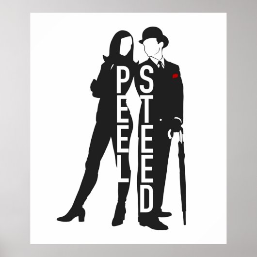 The Avengers TV series black ポスター (正面)