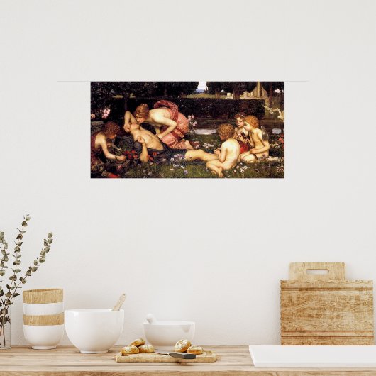 The Awakening of Adonis by John William Waterhouse ポスター (キッチン)