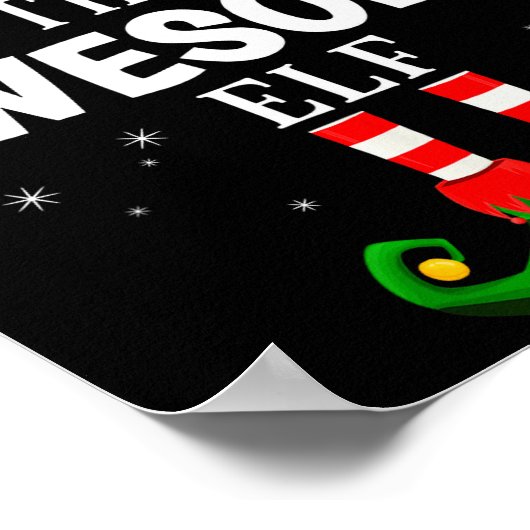 The Awesome Elf Christmas Pjs Matching Pajama  ポスター (角)