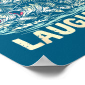 The B Are Laughing Funny Fishing Design  ポスター (角)