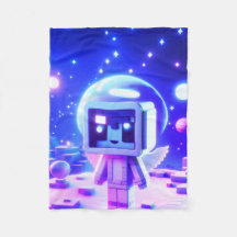 The Baby Angel Astronaut in Space on a Warm