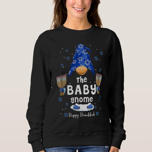 The Baby Gnome Happy Hanukkah Jewish Gnomes  Chanu スウェットシャツ (正面)