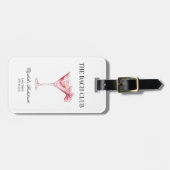 The Bach Club ピンクカクテル ブライズメイド女子会 ラゲッジタグ (正面横)