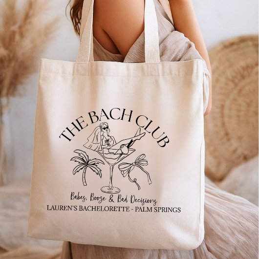 The Bach Club Bachelorette Tote Bag – Palm Trees,  トートバッグ