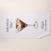 The Bach Club Espresso Cocktail ウェディングパーティー ビーチタオル (正面)