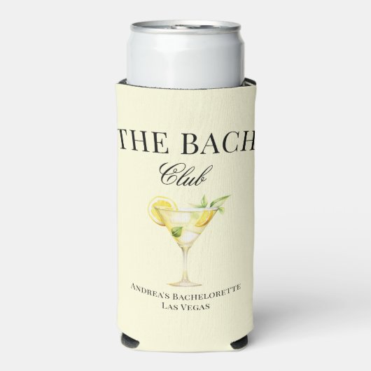 The Bach Lemon Cocktail Luxury Social Club  スリム缶クーラー (Seltzer正面)
