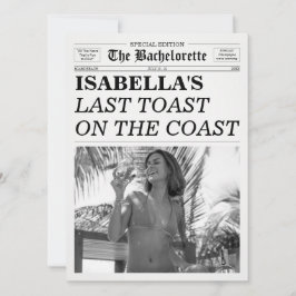 The Bachelorette Newspaper Last Toast On The Coast 招待状