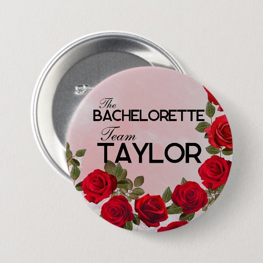 The Bachelorette Team Taylor、3インチ 缶バッジ (正面&裏面)