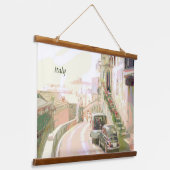 The Back Streets of Italy Travel Style 吊り下げ型タペストリー (傾斜あり)