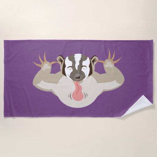 The Badgering Badger_Big Attitment_保遠くに ビーチタオル (正面)
