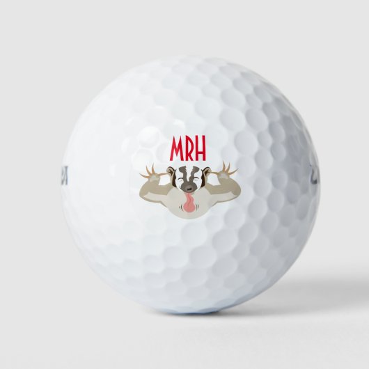 The Badgering Badger_It's my ball_パーソナライズされた ゴルフボール (正面)