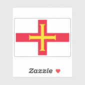 The Bailiwick of Guernsey flag, British Crown シール (シート)