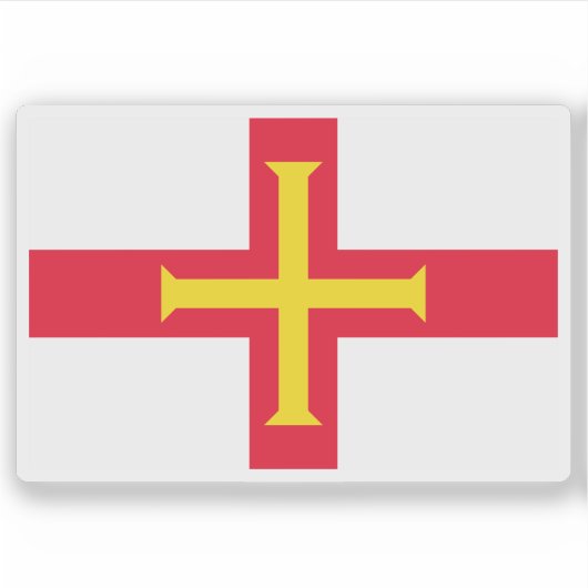 The Bailiwick of Guernsey flag, British Crown シール (正面)