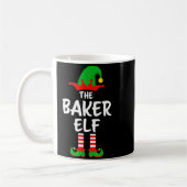 The Baker Elf Matching Family Christmas コーヒーマグカップ (左)