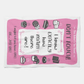 The Baker's Tea Towel Gift (Pink) キッチンタオル (横)