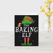 The Baking Elf Group Matching Family Christmas Coo カード (黄色い花)
