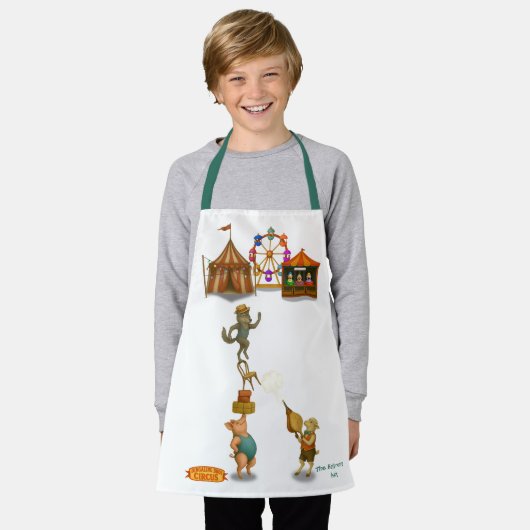 The Balancing Bunch エプロン (着用した状態)