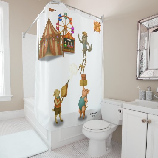 The Balancing Bunch シャワーカーテン (インサイチュ)