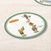 The Balancing Bunch ラウンドペーパーコースター (アングル)