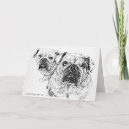 The Bald Divas 空白の Greeting Card サンキューカード