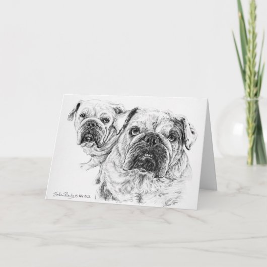 The Bald Divas 空白の Greeting Card サンキューカード (正面)