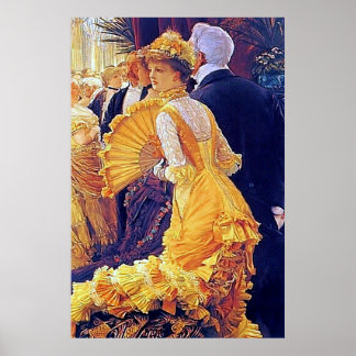 The Ball to James Tissot ~ファインアートキャンバス印刷 ポスター