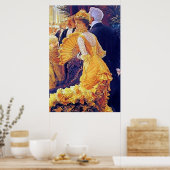 The Ball to James Tissot ~ファインアートキャンバス印刷 ポスター (キッチン)