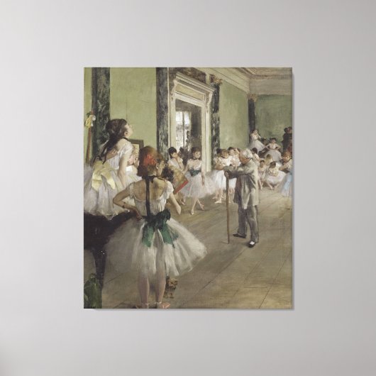 The Ballet Class by Edgar Degas キャンバスプリント (正面)