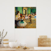 The Ballet Class by Edgar Degas ポスター (キッチン)