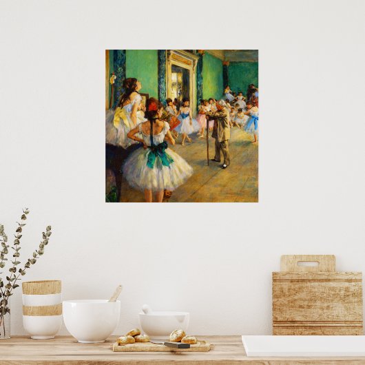 The Ballet Class by Edgar Degas ポスター (キッチン)