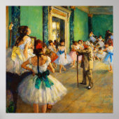 The Ballet Class by Edgar Degas ポスター (正面)
