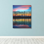 The Bank of the Po | Piedmont Italy キャンバスプリント (インサイチュ (ウッドフロア))