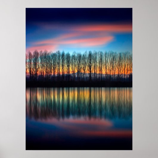 The Bank of the Po | Piedmont Italy ポスター (正面)