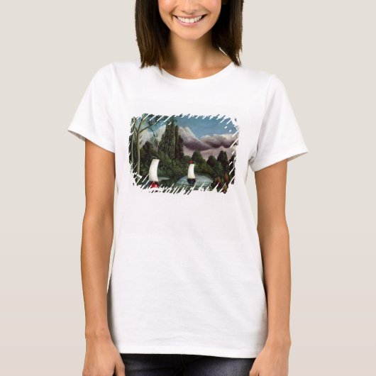 The Banks of the Oise, 1905 (キャンバス油) Tシャツ (正面)