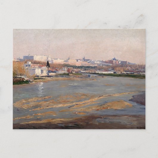 The Banks of the River Manzanares, 1912 (caの油) ポストカード (正面)