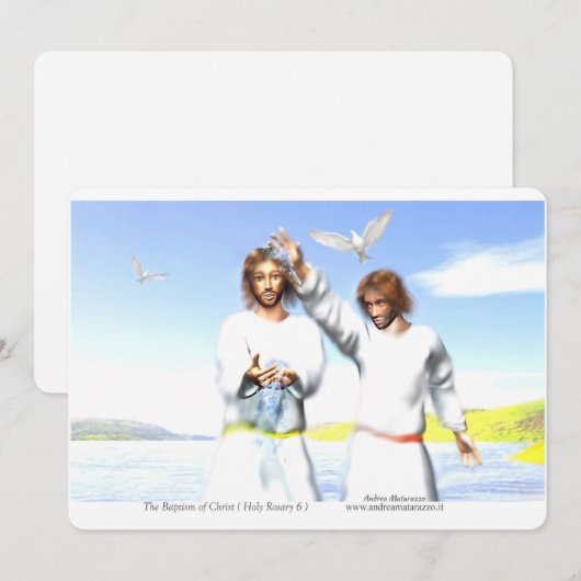 The Baptism of Christ 招待状 (正面/裏面)