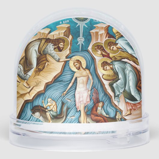 The Baptism of Christ Orthodox Christian Icon (裏面)