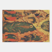 The Baptism of Jesus Christ Byzantine icon ラッピングペーパーシート (正面2)