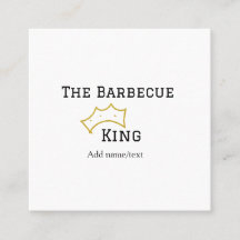 The Barbecue king crownadd name text cooking best 