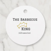 The Barbecue king crownadd name text cooking best  フェイバータグ (裏面)